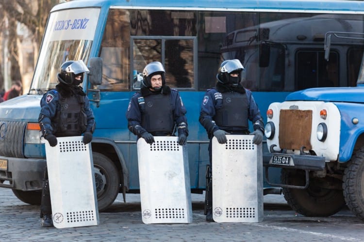 Polilce at the EuroMaidan protests in Ukraine