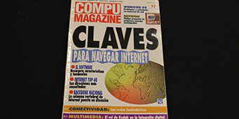 Cover of Compu Magazine with the headline "Para Navagar Internet"