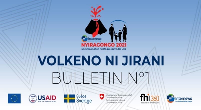 Logo from Volkeno ni Jirani Bulletin No. 1.