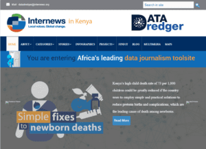 Screen shot from Kenya Data Dredger website.