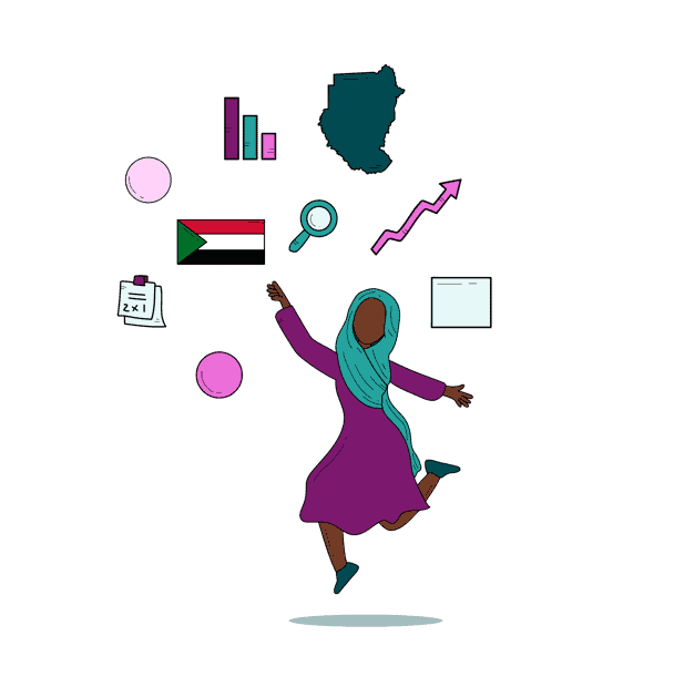 Woman reaching for information.