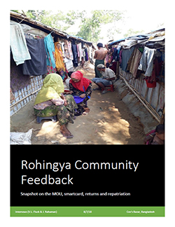 Cover: Rohingya Community Feedback