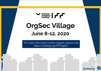 OrgSec Village - June 8-12, 2020.