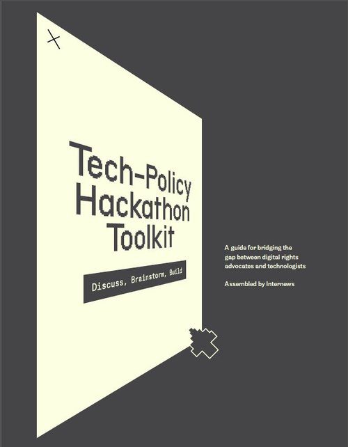 Report cover: Tech-Policy Hackathon Toolkit.