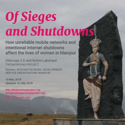 Report cover: Of Sieges and Shutdowns.