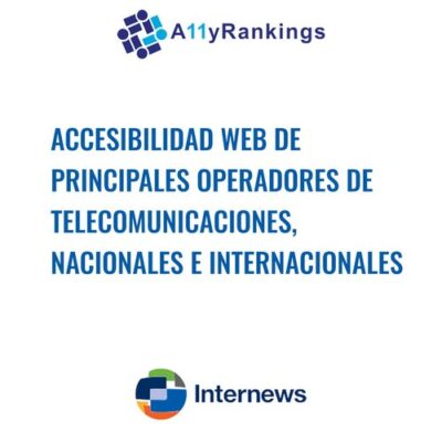 Accesibilidad Web de principales operadores de telecomunicaciones, nacionales e internacionales.