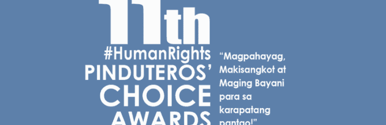 11th #humanrights Pinduteros' Choice Awards