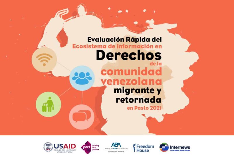 Evaluación Rápida del Ecosistema de Evaluación en Derechos de la comunidad venezolana migrante y retornada en Pasto 2021