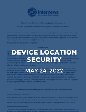 Device Location Security